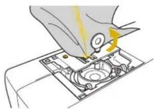 BABY LOCK Aerial - ■Retrait du tissu de la machine - 5
