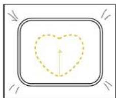BABY LOCK Venture - Utilisation d'un motif d'encadrement pour creer des appliqués - 3