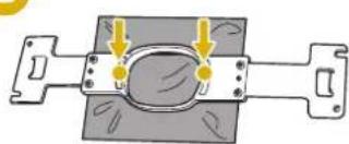 BABY LOCK Venture - Inserez le cadre interieur dans le cadre extérieur. - 1