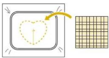 BABY LOCK Venture - Utilisation d'un motif d'encadrement pour creer des appliqués - 5