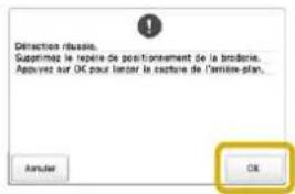 BABY LOCK Venture - Positionnement du motif sur un tissu épais - 4