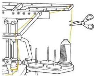 BABY LOCK Venture - Changement aise des bobines de fil - 2