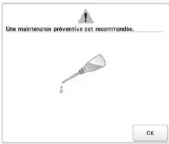 BABY LOCK Venture - A propos du message de maintenance - 1