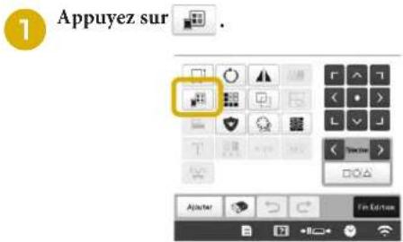BABY LOCK Venture - Changement des couleurs du motif - 1