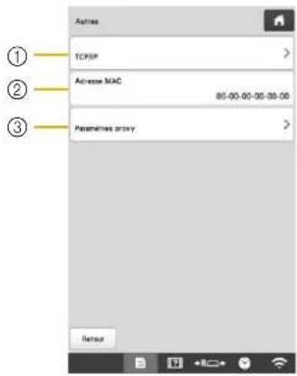 BABY LOCK Venture - Utilisation du menu [Autres] pour configurer la connexion au réseau sans fil - 1