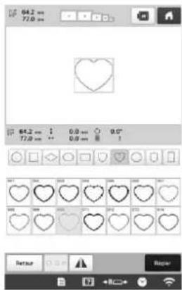 BABY LOCK Venture - Utilisation d'un motif d'encadrement pour creer des appliqués - 2