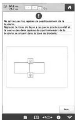 BABY LOCK Venture - Exemple: Lors de la liaison de deux motifs - 3
