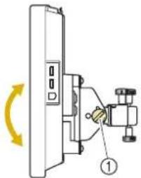 BABY LOCK Venture - Réglez l'angle du panneau de commande. - 1