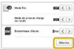 BABY LOCK Venture - Appuyez sur Selection - 1