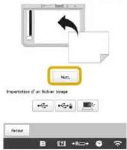 BABY LOCK Venture - Utilisation du cadre de numérisation pour creer un motif avec la fonction de numérisation d'illustration - 4