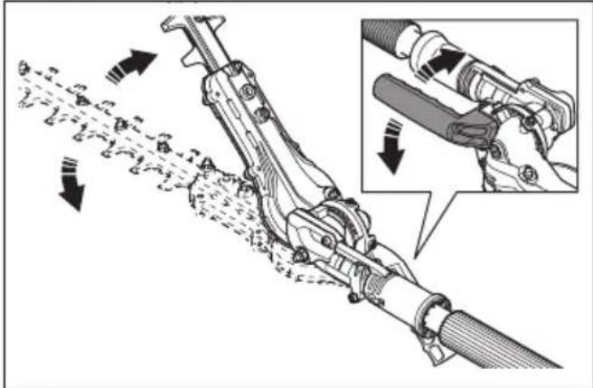 HUSQVARNA HA200 - Prilagajanje kota rezalne enote - 3