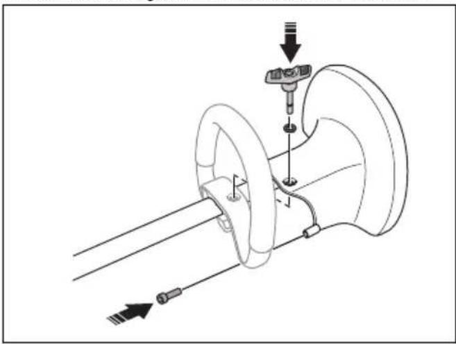 HUSQVARNA HA200 - To install the handguard (HA200) (only for gasoline operated products) - 1