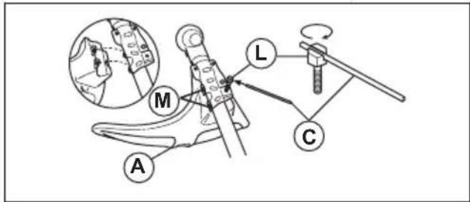 HUSQVARNA BCA850 - Pour fixer le carter de protection sur une tête de désherbage - 1