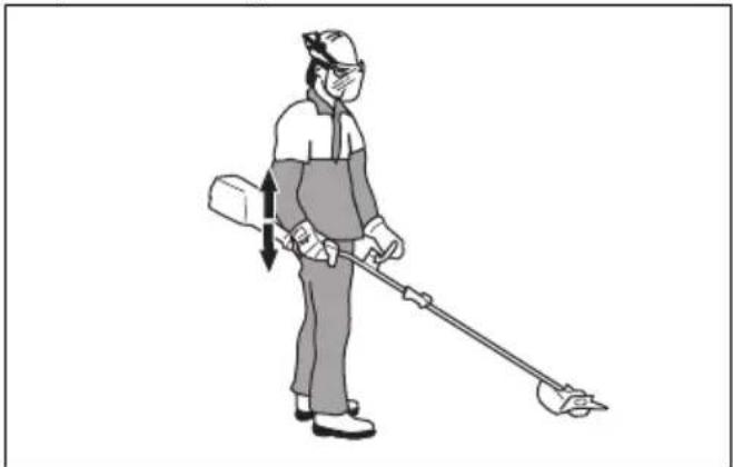 HUSQVARNA BCA850 - Het draagstel afstellen - 3