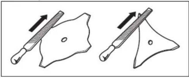 HUSQVARNA BCA850 - To sharpen the grass knife and grass blade - 2