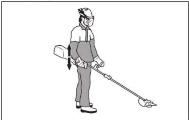 HUSQVARNA BCA850 - Pour régler le harnais - 3