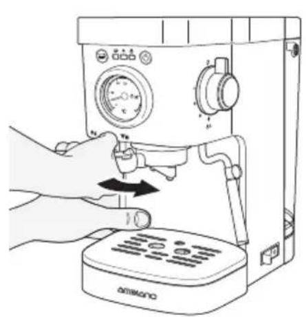 Ambiano GTEM02CH - Insérer et enlever le support du filtre - 1