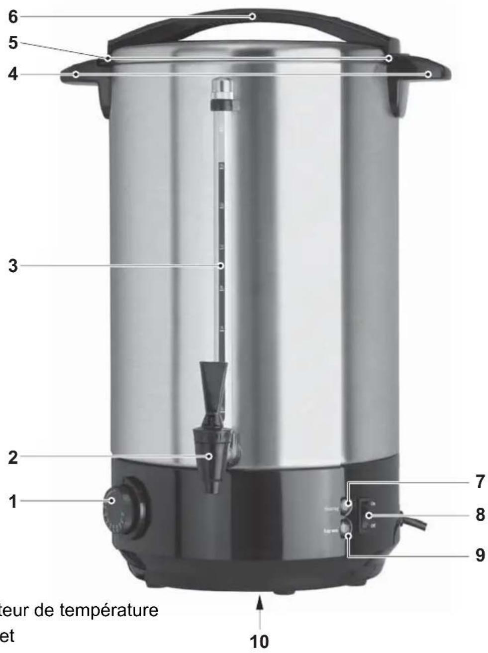 Kitchenware GTGWK02CH - Composants et éléments de commande - 1