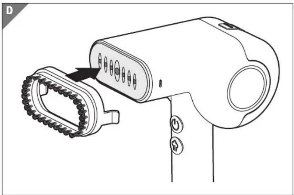 Easy Home GTGSF02 - c) Utilizzare la spazzola per stoffe (opzionale) - 2