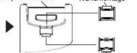 GRANDSTREAM GRP2602 - Installation des Telefons (Wandmontage *nicht im Lieferumfang enthalten): - 3