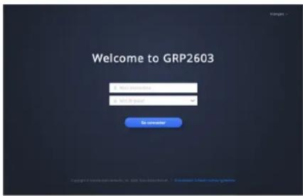 GRANDSTREAM GRP2603 - Configurer le GRP2603/GRP2603P via le Navigateur Web: - 1