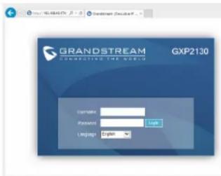 GRANDSTREAM GXP2130 - Configure the GXP2130 using Web Browser: - 1