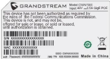 GRANDSTREAM GWN7660 - ПОДКЛЮЧИТЬ К Wi-Fi CETI GWN7660 ПО УМОЛЧАНИЮ - 1