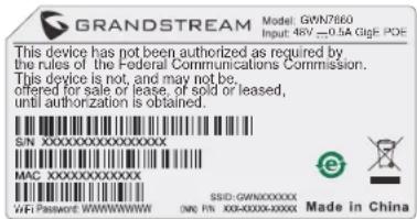 GRANDSTREAM GWN7660 - Montaż na suficie - 5