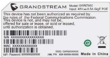 GRANDSTREAM GWN7660 - 顶式安装 - 5