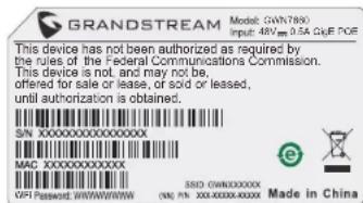 GRANDSTREAM GWN7660 - Montage au Plafond - 5