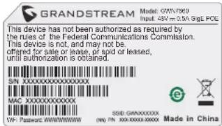 GRANDSTREAM GWN7660 - Montaggio a soffitto - 5