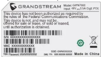 GRANDSTREAM GWN7660 - CONECTAR À REDE Wi-Fi PADRÃO DO GWN7660 - 1