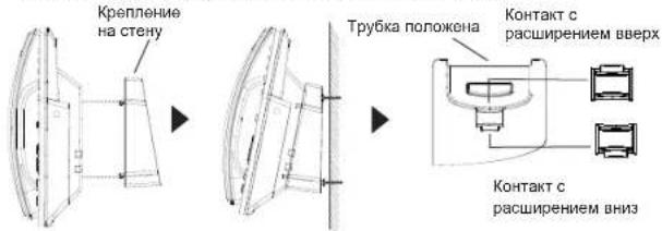 GRANDSTREAM GRP2624 - Установка телефона (Крепление на стену \*продается отдельно): - 1