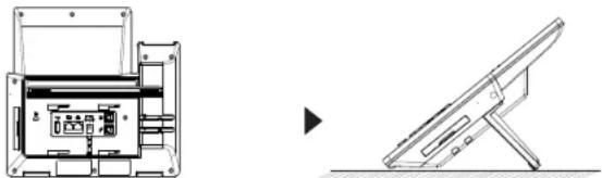 GRANDSTREAM GRP2670 - Installation des Telefons (Tischmontage): - 1