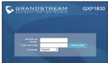 GRANDSTREAM GXP1630 - CONFIGURACIÓN DEL TELÉFONO: - 1