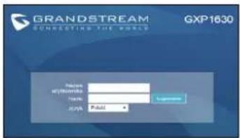 GRANDSTREAM GXP1630 - KONFIGURACJA TELEFONU: - 1