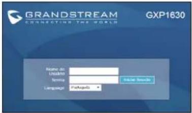 GRANDSTREAM GXP1630 - CONFIGURAÇÃO DO TELEFONE : - 1