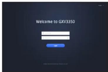 GRANDSTREAM GXV3350 - Configuring the GXV3350 using Web Browser: - 1