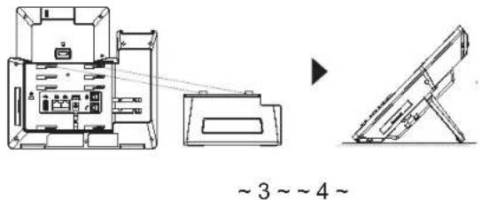 GRANDSTREAM GXV3350 - Using the Phone Stand: - 1
