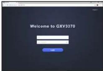 GRANDSTREAM GXV3370 - Configurer le GXV3370 en utilisant le Navigateur web: - 1