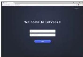 GRANDSTREAM GXV3370 - Configuring the GXV3370 using Web Browser: - 1