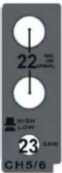 22 BAL OR UNIBAL HIGH LOW 23 GAIN CH5/6