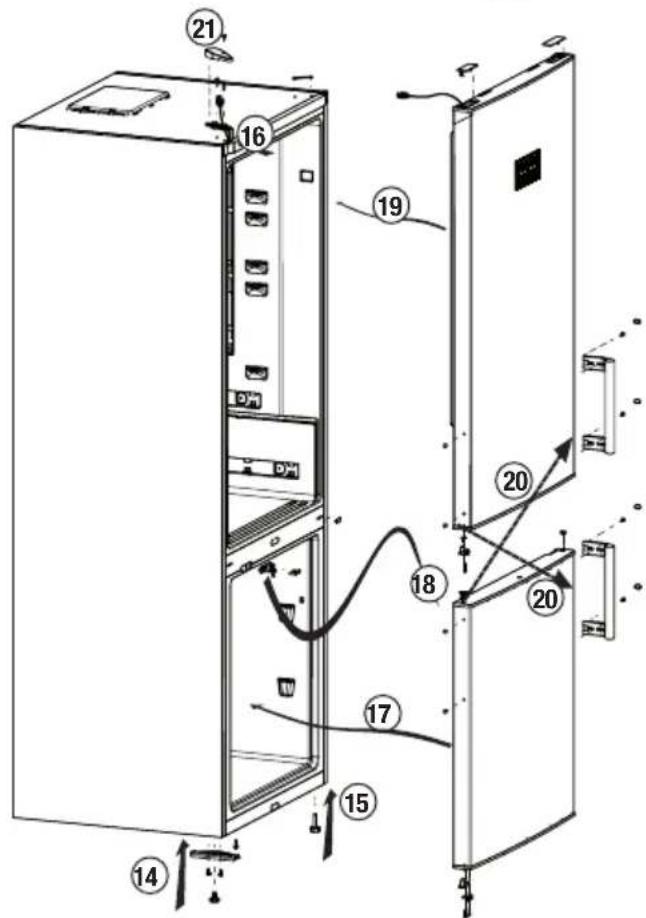 BEKO RCNE560E60ZXPN - Réversibilité des portes - 2
