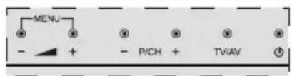 HITACHI 22HE3001 - TV e pulsanti di funzionamento (a seconda del modello) - 1