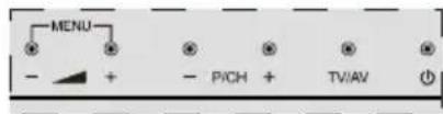 HITACHI 22HE3001 - Téléviseur et boutons de fonctionnement (variant en fonction du modele) - 1
