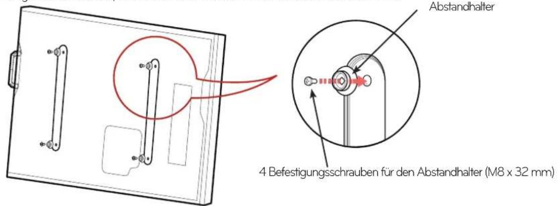 LG ABVP200X - Die Abstandhalter befestigen - 1