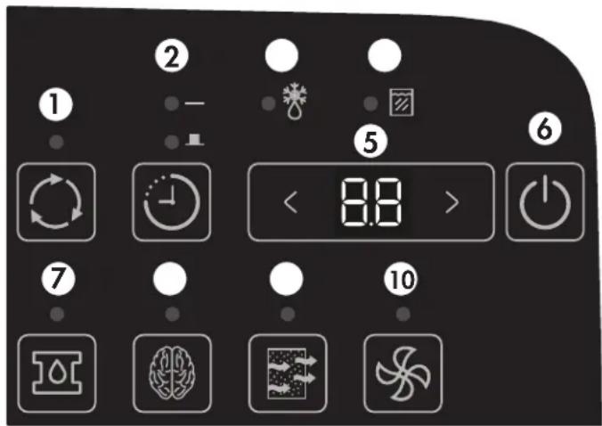 DANBY DDR060BMPWDB - PANEL DE CONTROL - 1