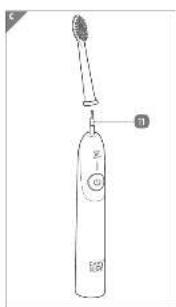 Easy Home GTTBS05 - Spazzolino da denti a ultrasuoni a batteria - 2