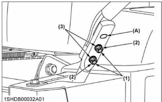 KUBOTA Z751KWi - Position du levier (rapide ou lent) - 1