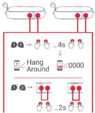 JAM Hang Around HXP505 - D - FUNZIONE DEL PULSANTE - 2